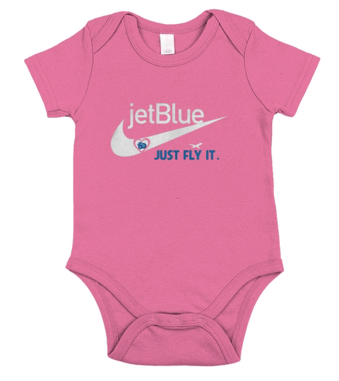 jetblue love Short Sleeve Baby One-Piece