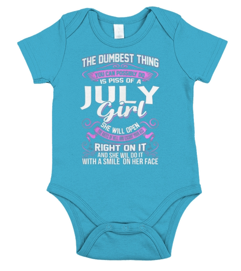 JULY GIRL Short Sleeve Baby One-Piece