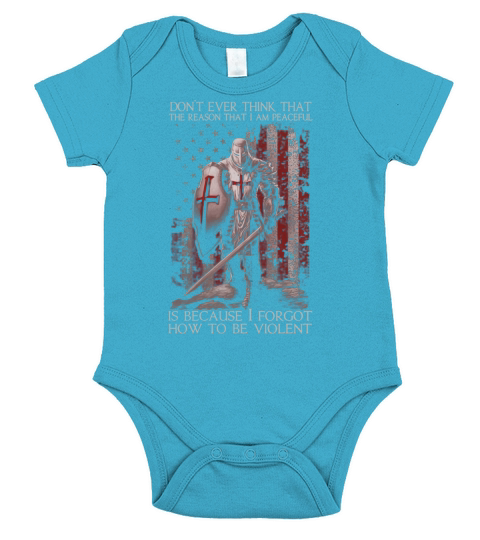 Knights Templar - Im A Warrior Short Sleeve Baby One-Piece