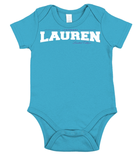 Lauren Name Limited Edition Funny Retro Vintage Short Sleeve Baby One-Piece