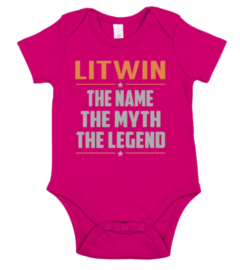 LITWIN The Name The Myth The Legend Name Shirts Short Sleeve Baby One-Piece