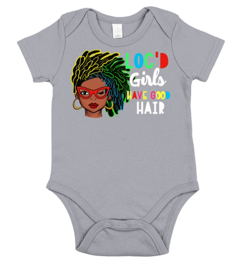 Locd Girls Have Good Hair Short Sleeve Baby One-Piece