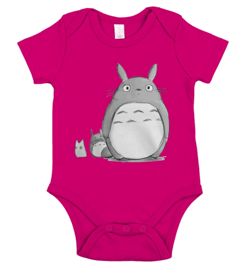 Love Totoro Short Sleeve Baby One-Piece