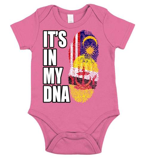 Malaysian And Bruneian Mix Heritage DNA Flag Short Sleeve Baby One-Piece