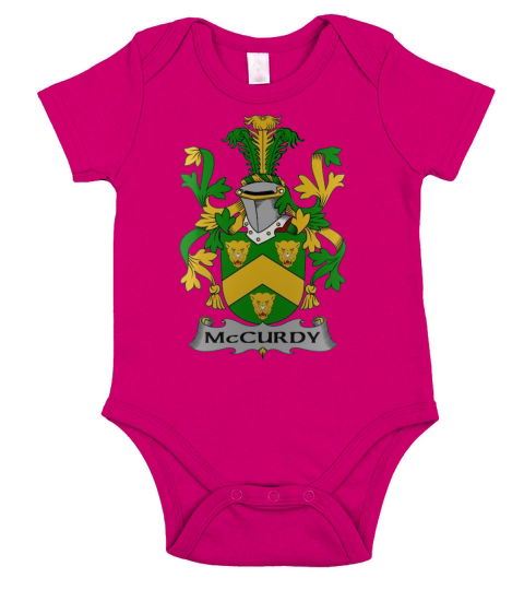 McCurdy Family Crest Irish Family Crests II Short Sleeve Baby One-Piece