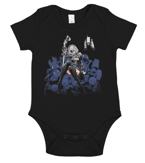 Nier or Far Funny Cartoon Short Sleeve Baby One-Piece