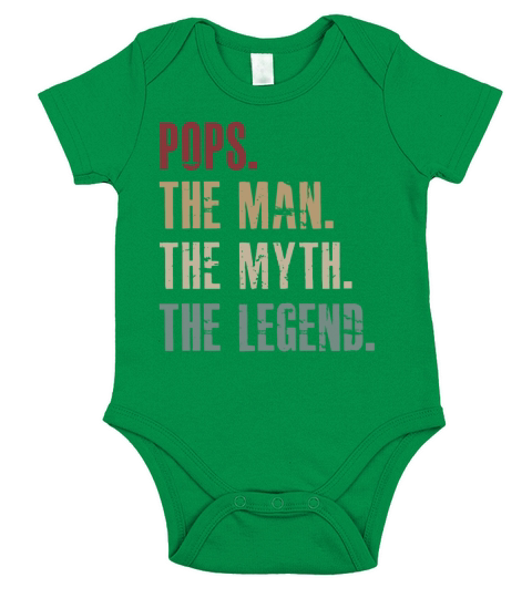 Pops the man the myth the legend Short Sleeve Baby One-Piece