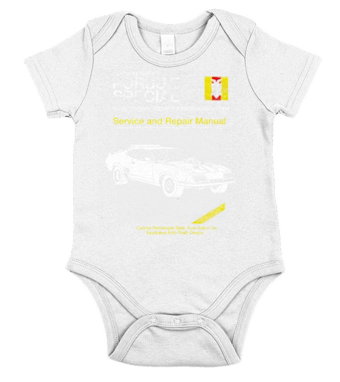 Rockatansky pursuit special service and repair manual Short Sleeve Baby One-Piece