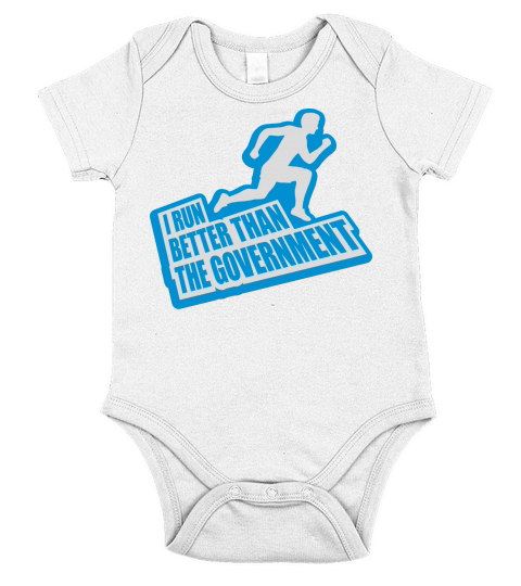 run better than government Short Sleeve Baby One-Piece