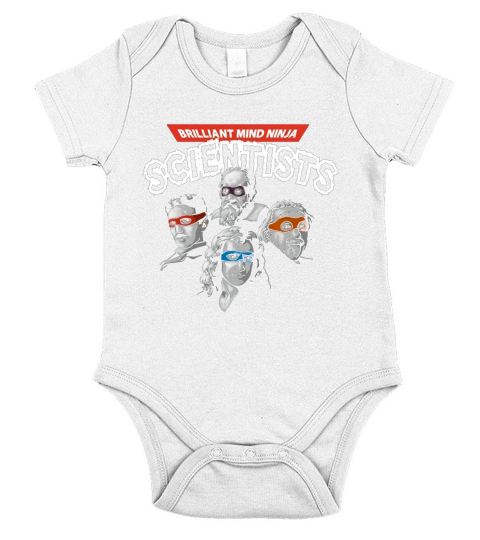 Scientifiques brillants ninja d&#39;esprit Short Sleeve Baby One-Piece