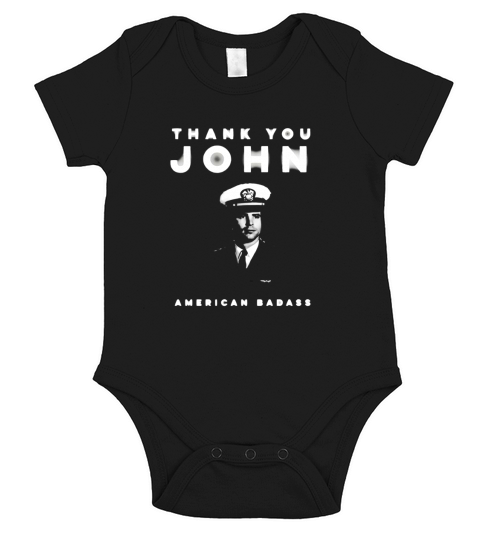 senator john mccain american hero shirt Short Sleeve Baby One-Piece