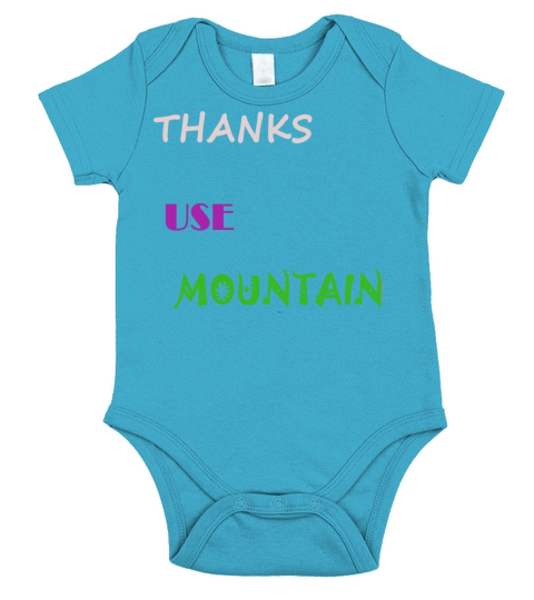 Thanks Use Mountain Short Sleeve Baby One-Piece