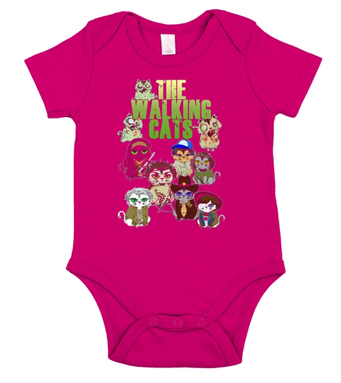 THE WALKING CATS Short Sleeve Baby One-Piece