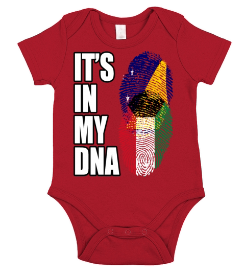 Tokelauan And Kuwaiti Mix Heritage DNA Flag Short Sleeve Baby One-Piece