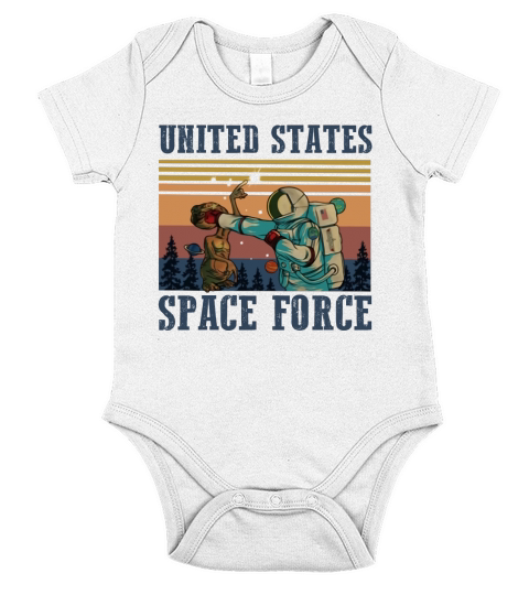 United States Space Force vintage shirt Short Sleeve Baby One-Piece