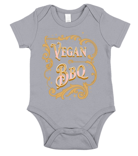 vegan BBQ vintage Short Sleeve Baby One-Piece