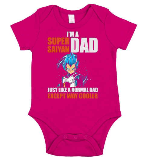 Vegeta Im A Super Saiyan Dad Just Like A Normal Dad Except Way Cooler Short Sleeve Baby One-Piece