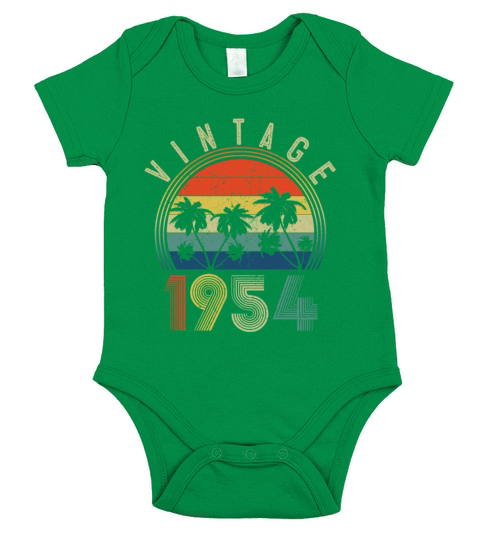 vintage 1954 Short Sleeve Baby One-Piece