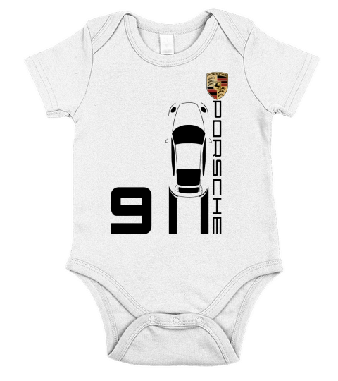 Vintage 911 Porsche Sports Car Short Sleeve Baby One-Piece