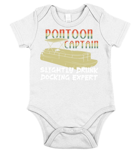 Vintage Boat Kayak Pontoon Captain Boating Summer Short Sleeve Baby One-Piece