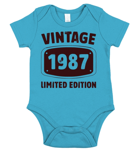 Vintage Limited Edition 1987 Short Sleeve Baby One-Piece