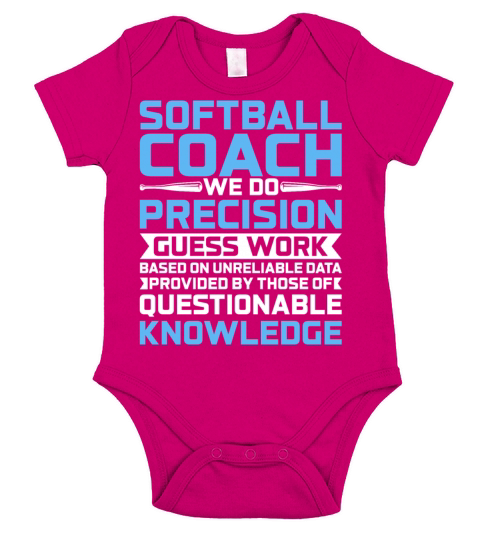 We Do Precision Guess Work - Softball Trainer Coac Short Sleeve Baby One-Piece