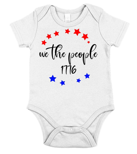 We The People Founding Fathers Constitution Usa Short Sleeve Baby One-Piece