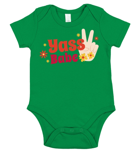 Yass babe quote Short Sleeve Baby One-Piece