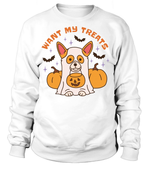 Cute corgi ghost dog Sweatshirt Unisex
