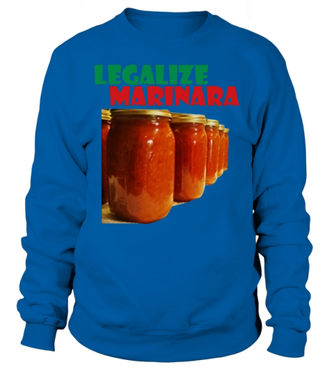 KNBC Graphics Funny Legalize Marinara Ash Gray Sweatshirt Unisex