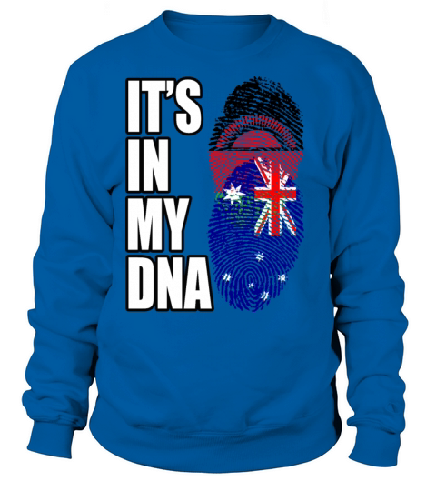 Malawian And Australian Mix Heritage DNA Flag Sweatshirt Unisex