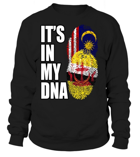 Malaysian And Bruneian Mix Heritage DNA Flag Sweatshirt Unisex