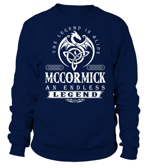 MCCORMICK Die Legende lebt MCCORMICK Eine endlose Legende ColorWhite Sweatshirt Unisex