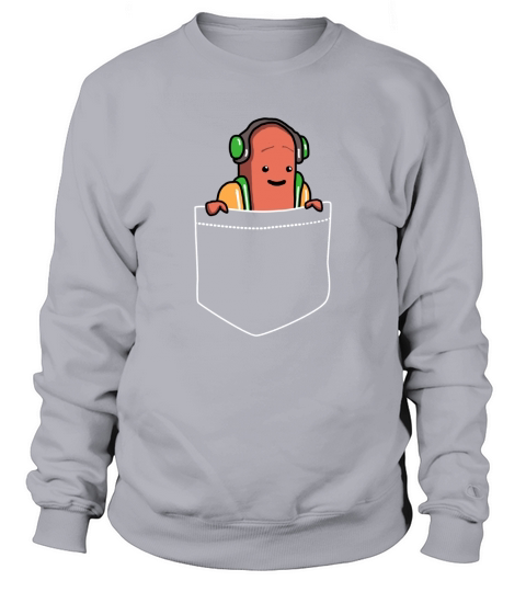 Pocket Hot Dog T-Shirt - Dancing HotDog Filter Meme Sweatshirt Unisex