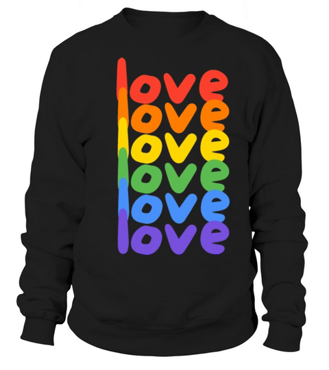 Pride Month Love Rainbow Sweatshirt Unisex