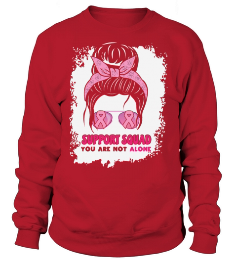 Support Squad Breast Cancer Awareness Ribbon Pink Sweatshirt Unisex
