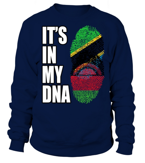 Tanzanian And Malawian Vintage Heritage DNA Flag Sweatshirt Unisex