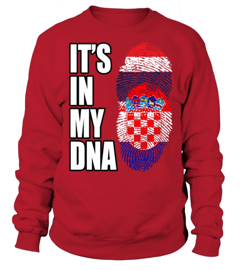 Thai And Croatian Vintage Heritage DNA Flag Sweatshirt Unisex