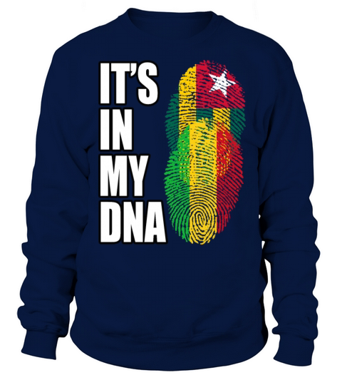 Togolese And Malian Mix Heritage DNA Flag Sweatshirt Unisex