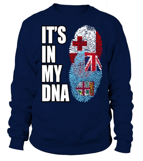 Tongan And Fijian Mix Heritage DNA Flag Sweatshirt Unisex