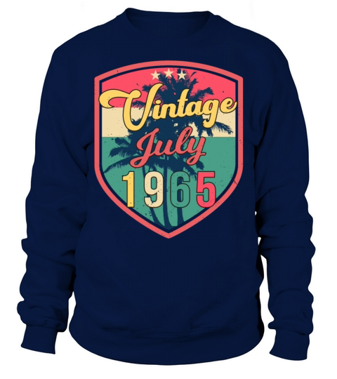 Vintage 1965 July Sweatshirt Unisex