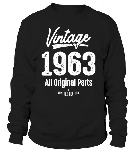 Vintage Born in 1963 - 59th Birthday Retro Classic Sweatshirt Unisex