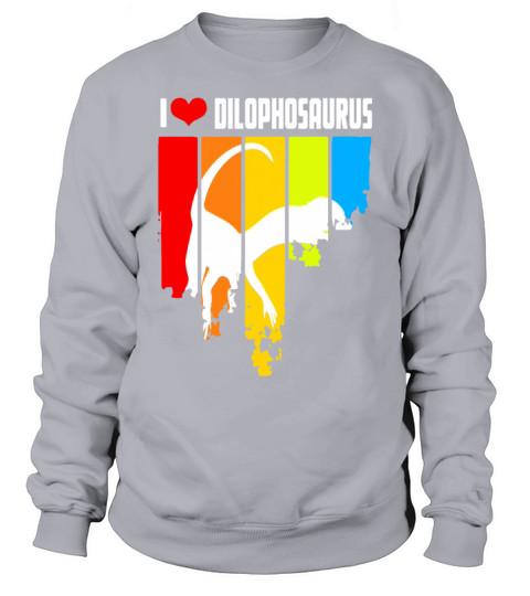 Vintage Dilophosaurus Design Sweatshirt Unisex
