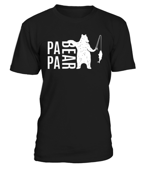 Mens Papa Bear  Dad Father T-Shirt Unisex