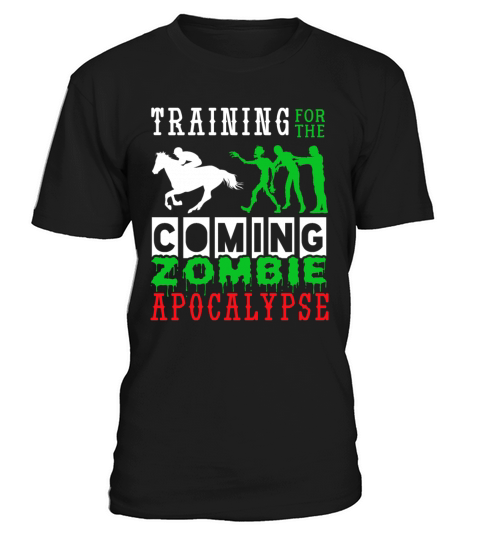 Training Zombie Apocalypse Horse Riding T-Shirt Unisex