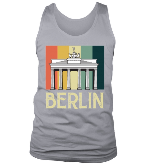 Berlin Vintage Brandenburg Gate Germany Tank Top Unisex