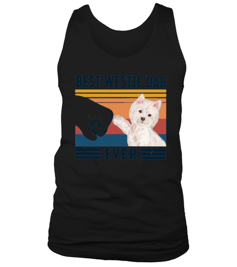 Best Westie Dad Ever Vintage Shirtn Tank Top Unisex