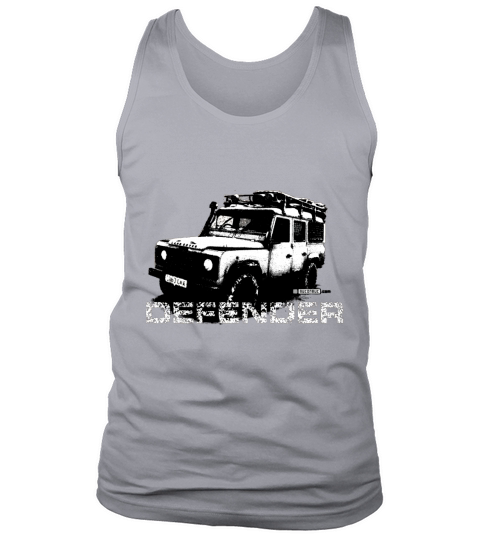 Brown Land Rover Defender illustation - AUTONAUT Tank Top Unisex