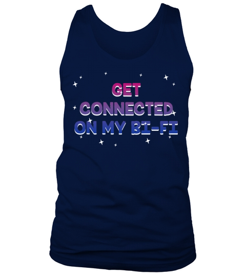 Connected on My Bi Fi Bisexual Friends Bi Pride Tank Top Unisex