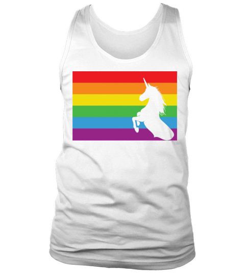 LBGT Flag Gay Pride Human Vintage Rainbow Tank Top Unisex